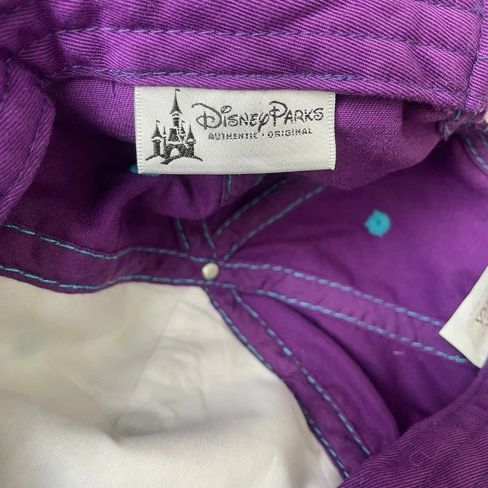 Disney Mickey Mouse Plaid‎ Patchwork Purple Blue Hat Toddler Size Adjustable